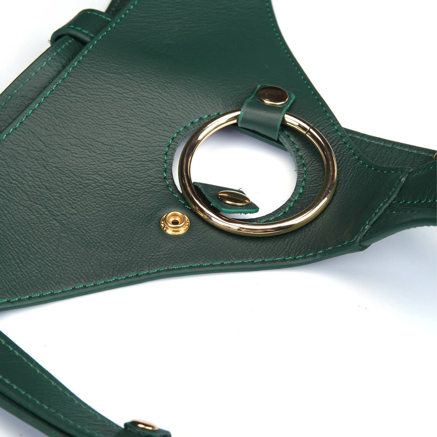 Mossy Chic Leather Strap on Harness