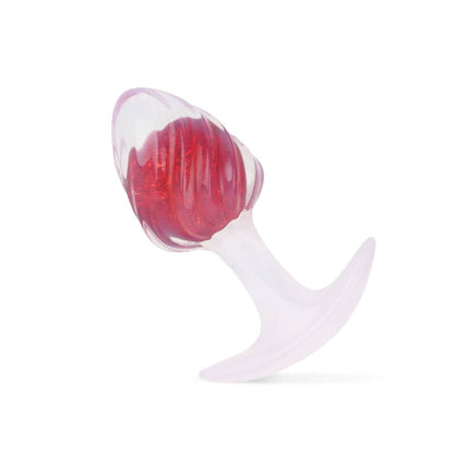 Icecream-shaped Crystal Anal Plug - Red
