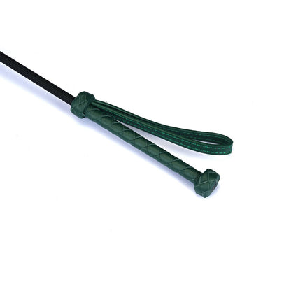 Mossy Chic Leather Rding Crop with Heart-Shape Tip