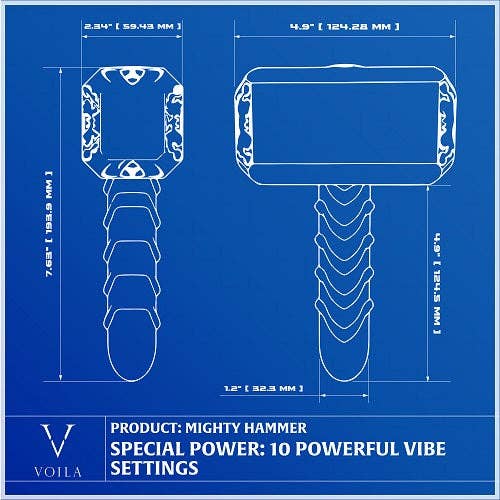 The Mighty Hammer – Fantasy Dual-Use Vibrator