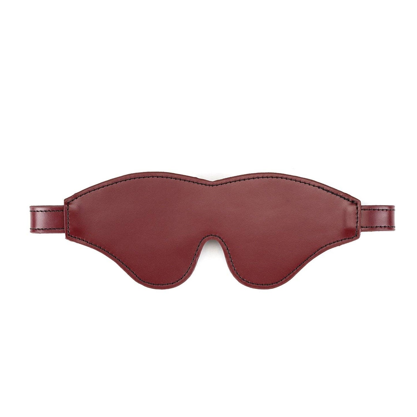 Wine Red Leather Blindfold