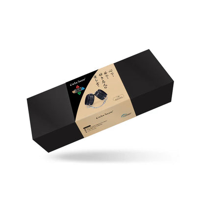 Black Bond: Leather Handcuffs with Soft Lining