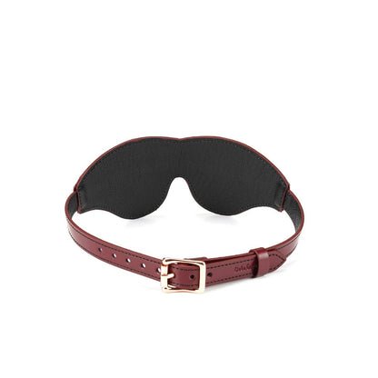 Wine Red Leather Blindfold