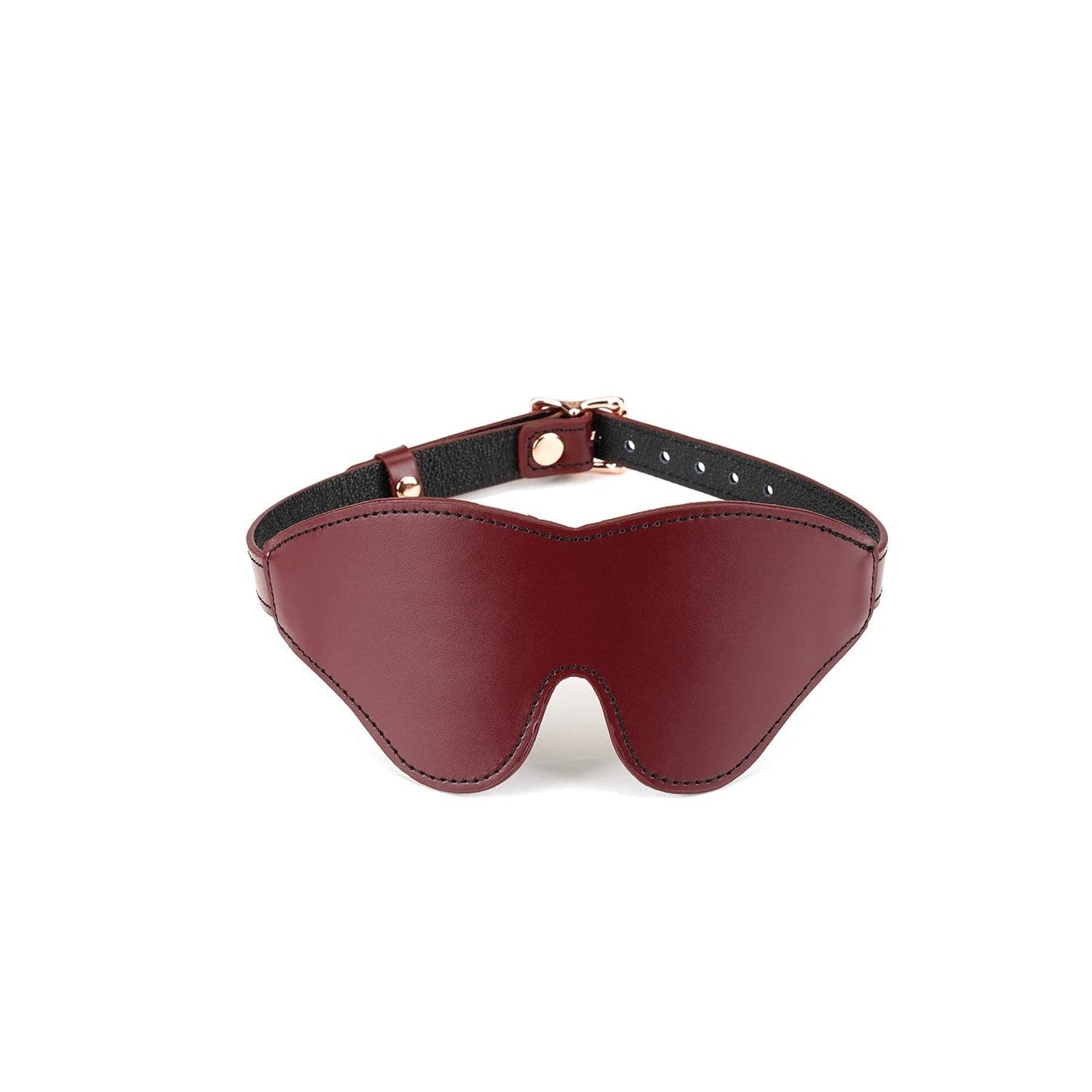 Wine Red Leather Blindfold