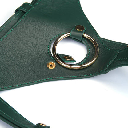 Mossy Chic Leather Strap on Harness