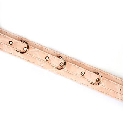 Boudoir Amor Vegan Collar with Leash Pink